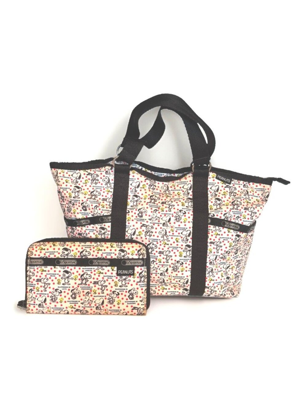 LeSportsac x Peanuts Snoopy Woodstock Happiness Tote + Zip Wallet